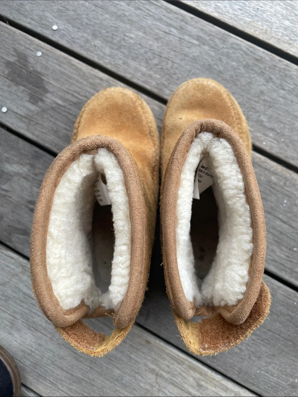 LLBEAN shearling boots toddler 8